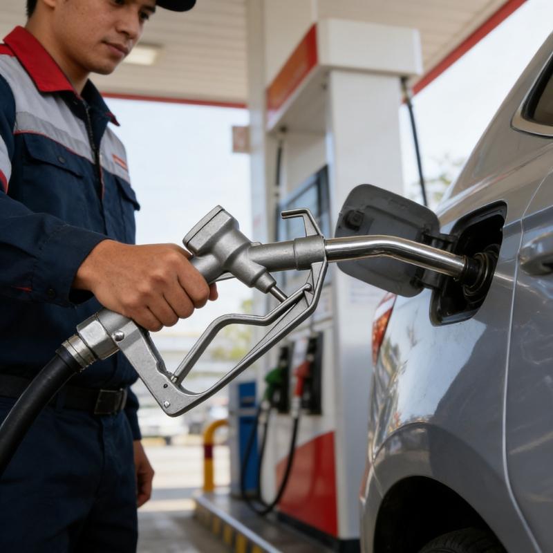 1In FNPT Fuels Nozzle With Hook And Swivels Fuels Nozzle Rotating Spouts For Gasolines Kerosene Manual Flow Control