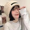 Unisex Knitted Wool Hat for Autumn/Winter - Large Fit, Small Face, Slouchy Style, Warm for Couples