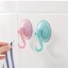 Strong Adhesive Suction Cup Hooks - No Drill Wall Hooks for Bathroom, Kitchen, Door - Durable PVC Plastic Multi-Purpose Storage Organizer