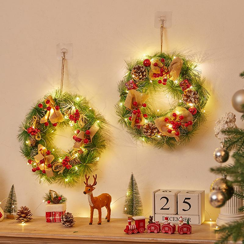 Christmas Door Wreath & Holiday Ornament for Festive Decor