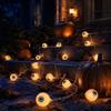 Halloween LED String Lights with Eyeball Design - Battery Operated Decor for Outdoor Yard, Party , 10ft