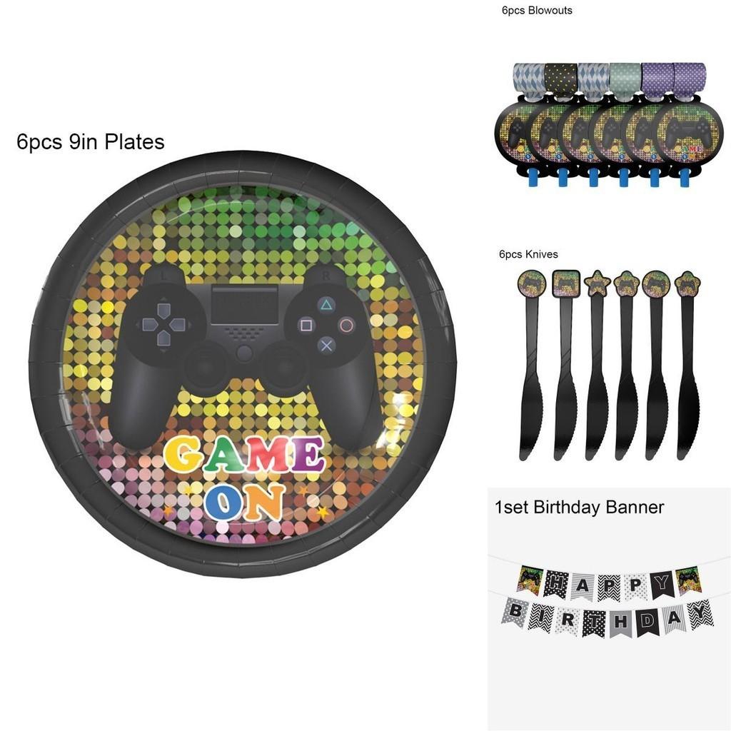 Ultimate Game Theme Birthday Party Supplies Set For An Unforgettable Celebration