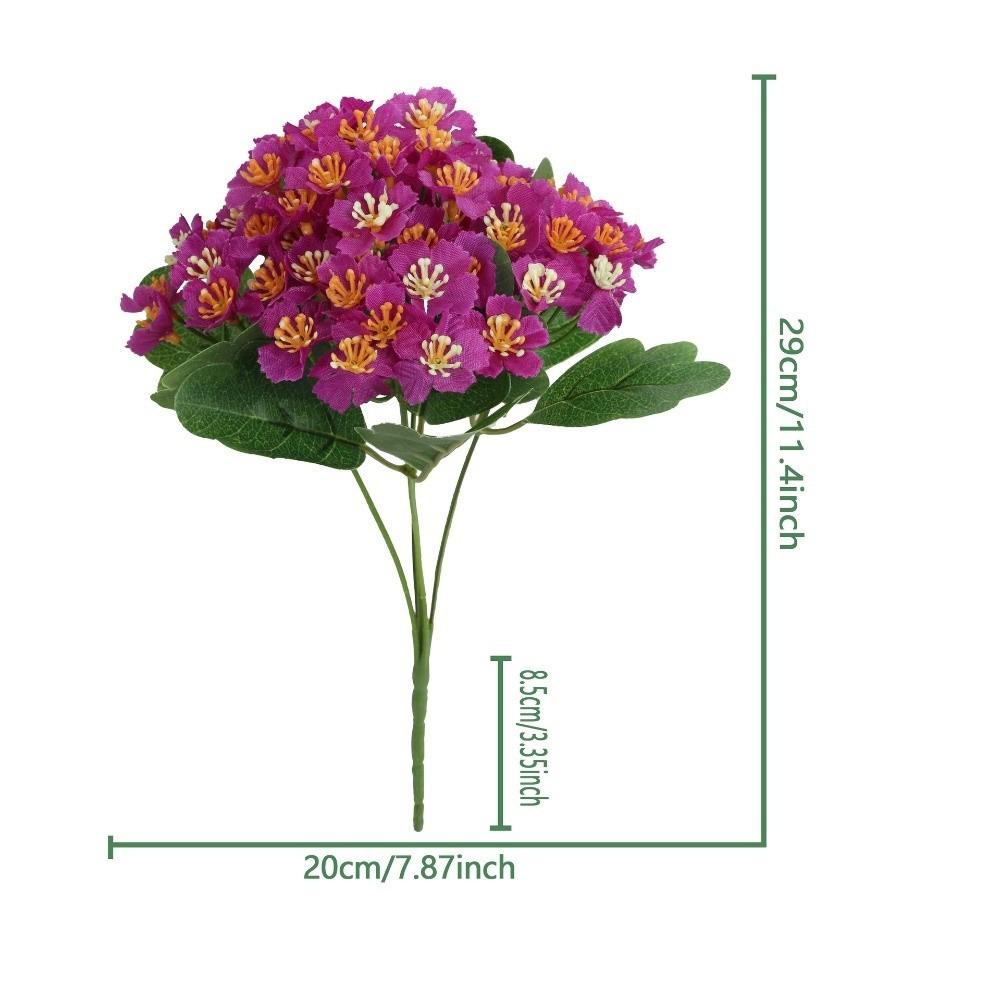 

5 Forks Artificial Hydrangea Bouquets Multi-headed Home Decor Wedding Decorations Hand Bouquet Simulation Hydrangea Flowers світло-фіолетового кольору