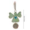 Christmas Pendant Angel Ornament with Glass Mosaic Heart Engraved Friendship Verse Hanging Decoration