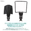 Roke Strobe Flexible Reflector Camera Flash Diffuser for Canon and Nikon Clip-on JM-113