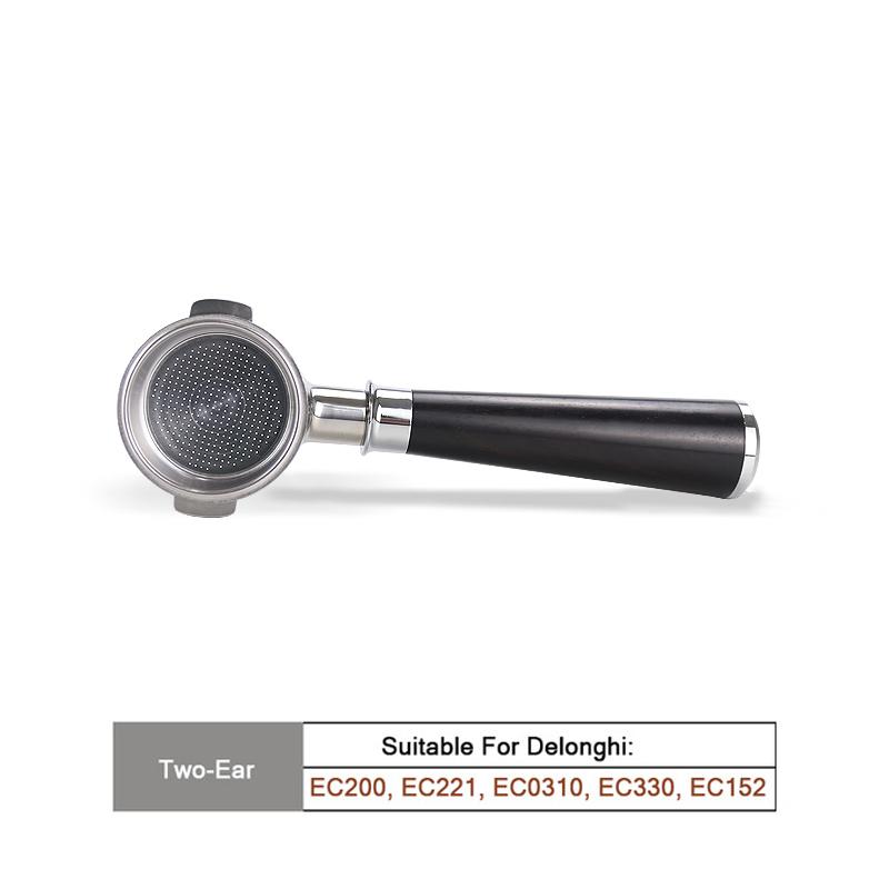 51MM Coffee Bottomless Portafilter Two Ears Replacement Filter Basket For Delonghi ECP3420 ECP35.31 Espresso Maker Barista Tools