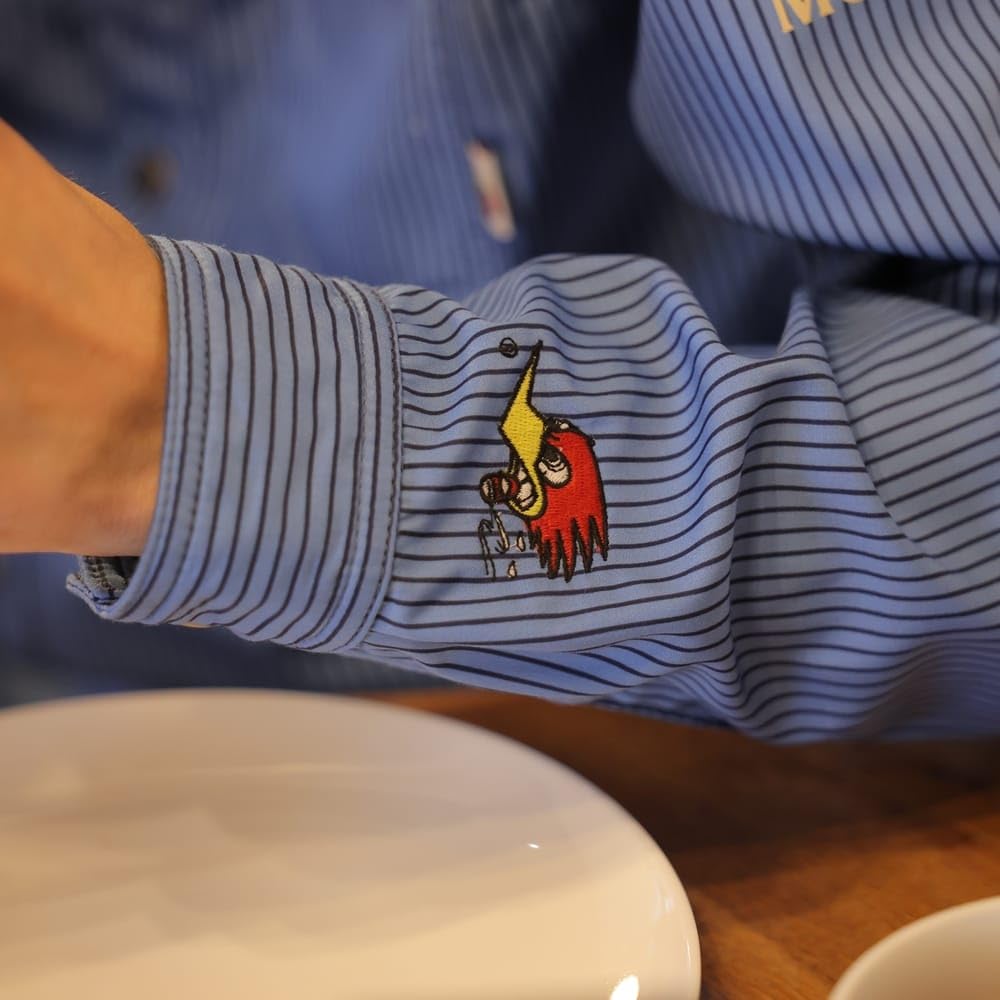 Clay Smith CHAPPY Shirt Jacket CSY-5105 (JP, Alphabet, L, Gray/Wine)