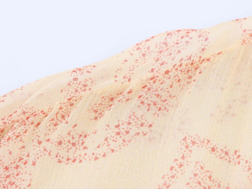 2025 Spring Women's Casual Printed Dress - European & American Style