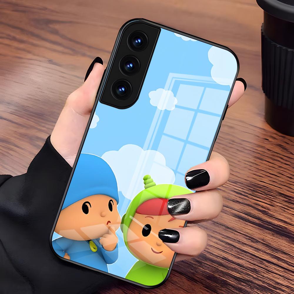 Pocoyo Handyhülle Für Samsung S25 Plus S20 S20 Plus S22 Ultra S23 FE S21 Plus S21 Ultra Glasabdeckung