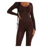 Missy Empire Womens/Ladies Plunge Bodycon Long-Sleeved Jumpsuit