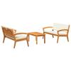 VidaXL Ensemble Bistro 3 pièces avec Coussins - Bois d'Acacia Massif 3328615