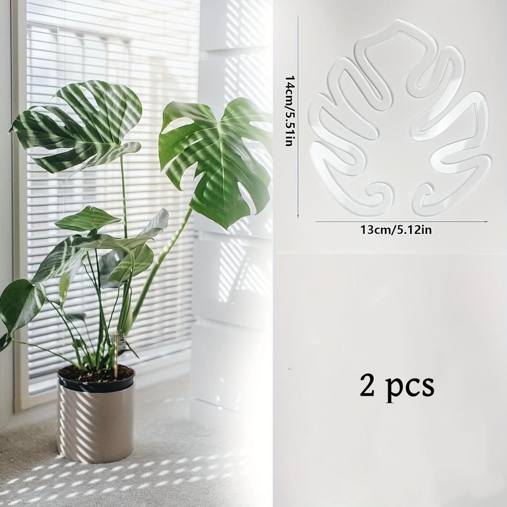 2-Piece Durable Plastic Tortoise Shell Plant Support Clips - Easy To Operate Bamboo Pattern Flower Retainer, Promote Healthy Stem Upright Growth