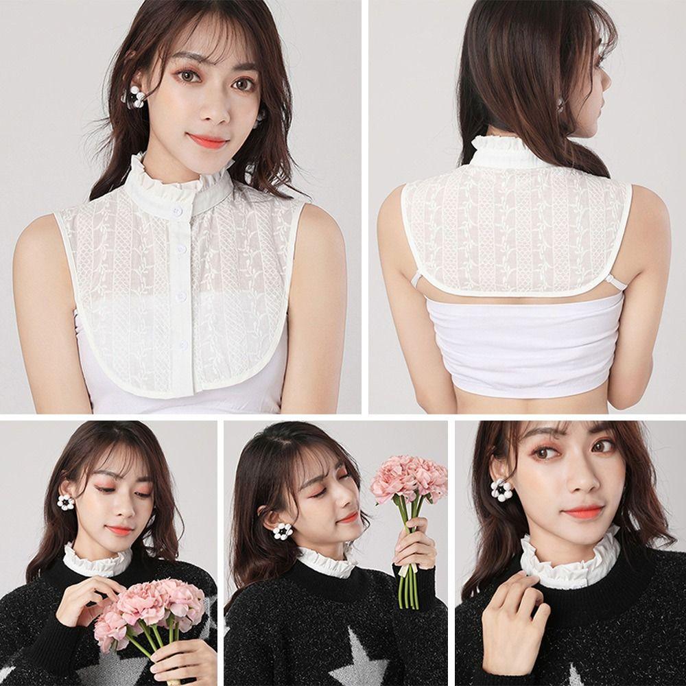 

Модная шифоновая съемная классическая одежда, аксессуары, блузка с лацканами, рубашка с накладным воротником, искусственный воротник