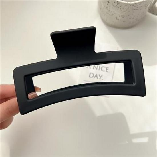13cm Extra Großer Mattierter Eckiger Krallenclip - Vielseitiges Haaraccessoire
