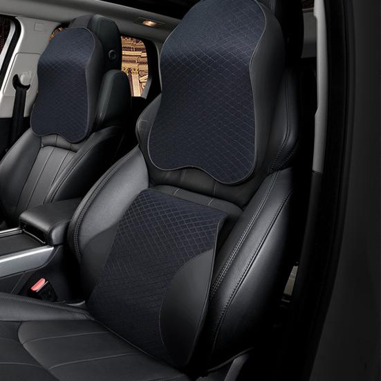 Space Memory Foam Cushion Pad Travel Headrest Head Car Pillow Lumbar Support