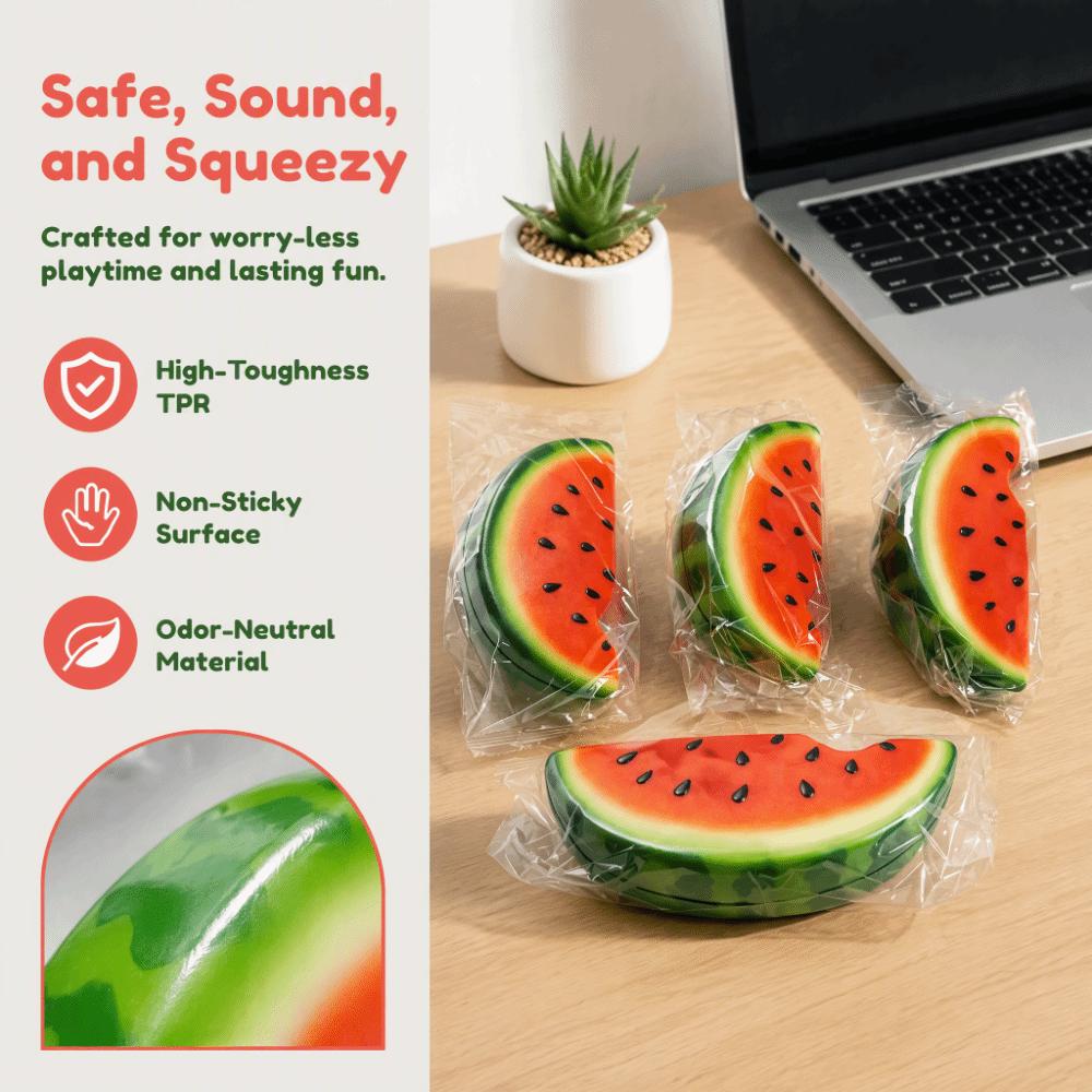 Realistic Watermelon Squeeze Toy Simulation Fruit Slow Rebound Toy Kids Adults