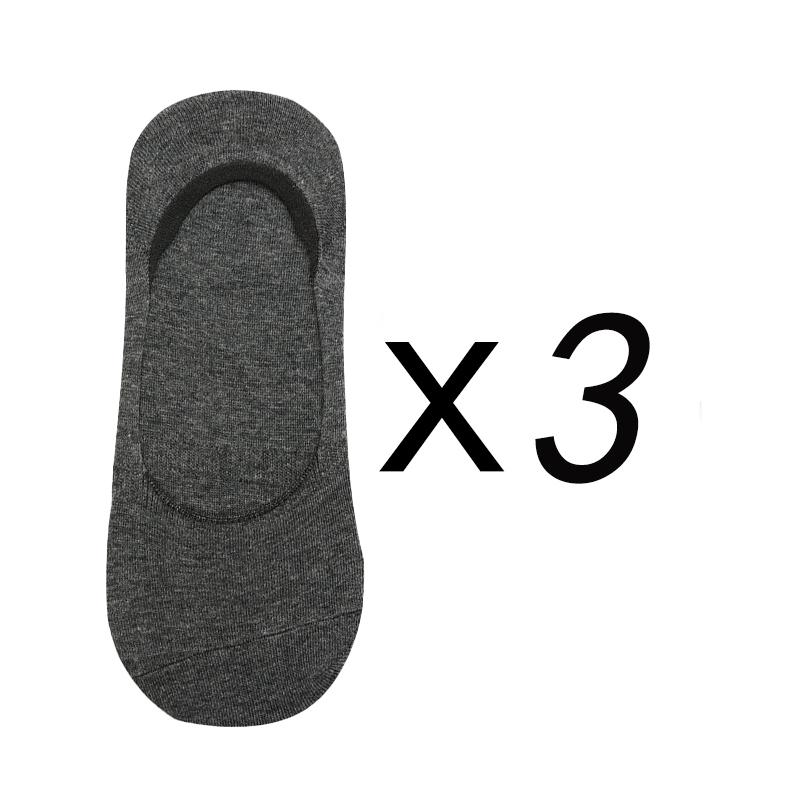 3 Pairs/Lot Men's Summer Bamboo Breathable Invisible Socks Low Cut Casual Cotton Boat Non-Slip No Show High Quality Sock