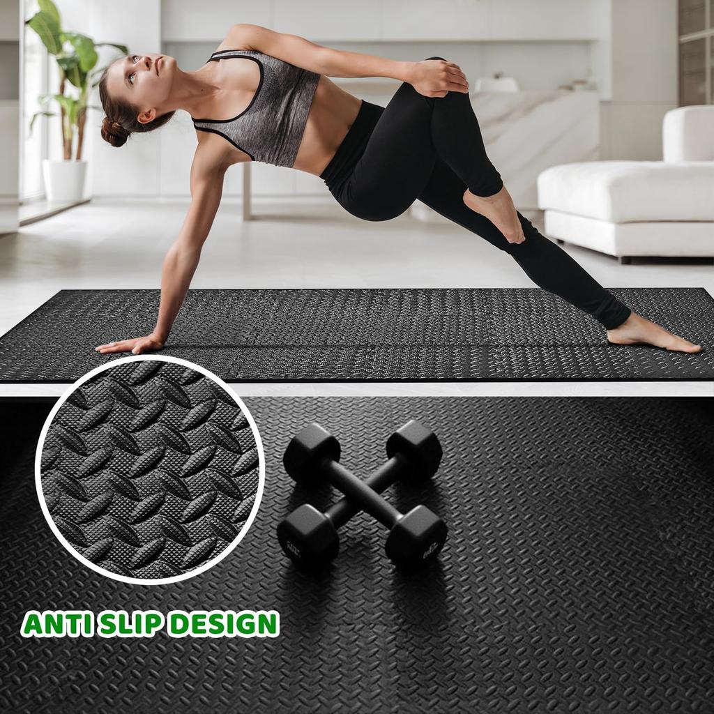 8/12/16Pcs Foam Fitness Non Slip Yoga Mat Fitness Floor Tile Home Gym Yoga Puzzle Mat Equipment Protective Mat Rug 30x30x1CM