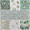 Floral Print Fabric 46x56cm Pine Cone for and Other Stylish 7-Piece Set, (Green, Pattern), Patchwork, Crafts, Crafts.