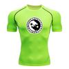 Men's Compression Workout T-Shirt, Norse Wolf Yin Yang Rune