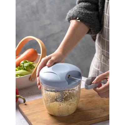 500/900ML Manual Meat Mincer Garlic Chopper Rotate Garlic Press Crusher Vegetable Onion Cutter Kitchen Cooking Accessories