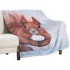 Squirrel I Throw Blanket Quilt Plush Bed Plaid for Winter Blankets