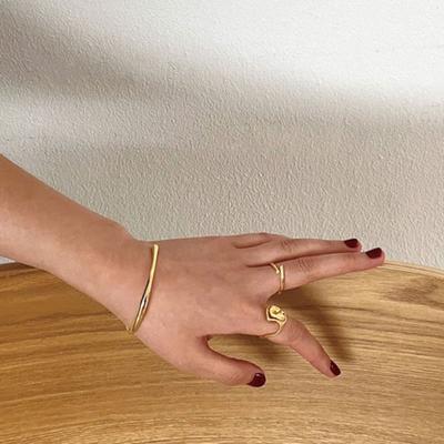 Chamychamy Round Cuff Bracelet (gold/silver)