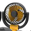 Car Double Head Folding Fan Auto Air Cooling Supplies Low Noise Vehicle Electric