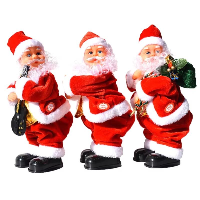 Electric Santa Claus Twerking Elderly Buttock Shaking Xmas Figurine Doll Dancing Christmas Music For Christmas Decor