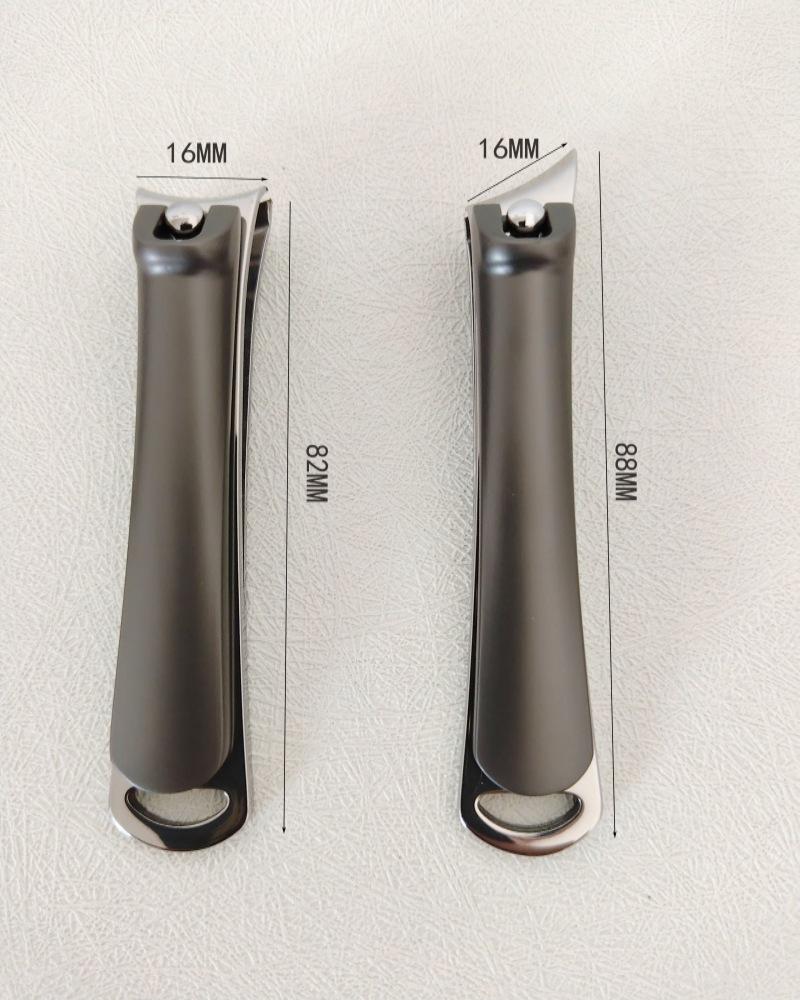 High-Grade Portable Stainless Steel Nail Clipper Set with Flat & Angled Edges for Ingrown & Thick Nails In Gift Box
