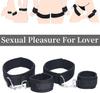 Sex Bondage Gear Wrist Thigh Cuffs Restraints Set Women Adjustable Leg Straps Handcuffs Couple Beginner SM