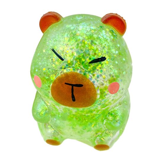 Glitter Cartoon Animal Sensory Fidget Toy for Adults Kids Cute Pig Duck Turtle Squeeze Toy for Stress Relief Easter Basket