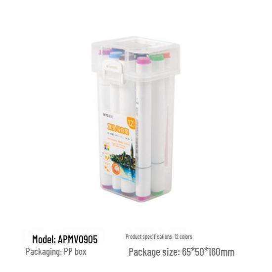 

Double-Ended Alcohol-Based Multi-Color Markers for Anime & Toddler Drawing - Soft Bristles, Washable, V0903