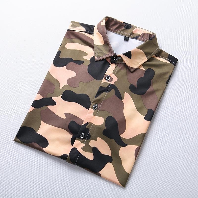 2025 Summer Men Military Camouflage Shirt Men Short-Sleeved Cotton Cargo Shirt Male Casual Loose Pockets Safari Army Camo Tops