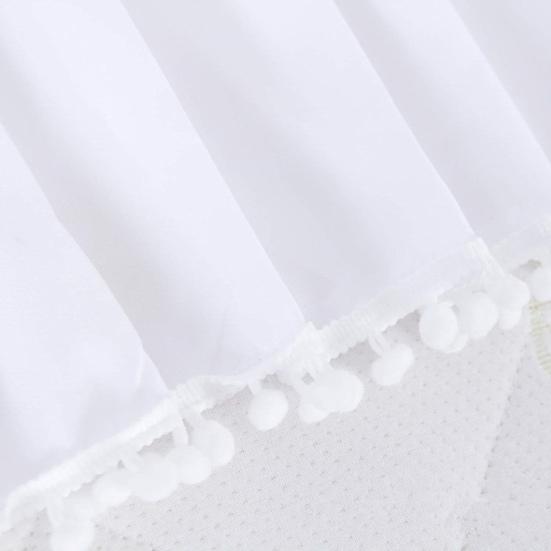 Plyšová koule Volánková sukně do postýlky Batole Nastavitelné Elastické Povlečení Postýlka Volánková sukně do postýlky Chlapci Dívčí Přikrývka