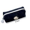 Multi-function Black Canvas Stationery Bag Pencil Bag Cosmetic Bag Storage Pouch