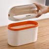 Mini Trash Can with Lid Mini Waste Basket for Desktop Small Office Countertop Garbage Can Mountable Tiny Wastebasket for RV Dorm