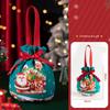 1 Stück Kinder-Themen-Weihnachtsgeschenkbox mit Canvas-Tragetasche Umweltfreundliche Verpackung Dekoration für Weihnachtsgeschenke