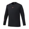 Training Wear UV Size M N-XT Long-Sleeve T-Shirt, Antibacterial, Odor-Resistant, Sweat-Wicking, Quick-Drying, Protection, 32JAD745, Unisex, Black,