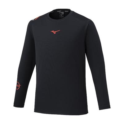 Training Wear UV Size M N-XT Long-Sleeve T-Shirt, Antibacterial, Odor-Resistant, Sweat-Wicking, Quick-Drying, Protection, 32JAD745, Unisex, Black,