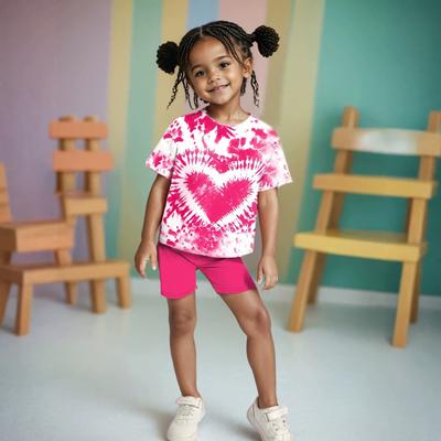 Lässiges, stilvolles zweiteiliges Set für Kinder mit Schlagleggings