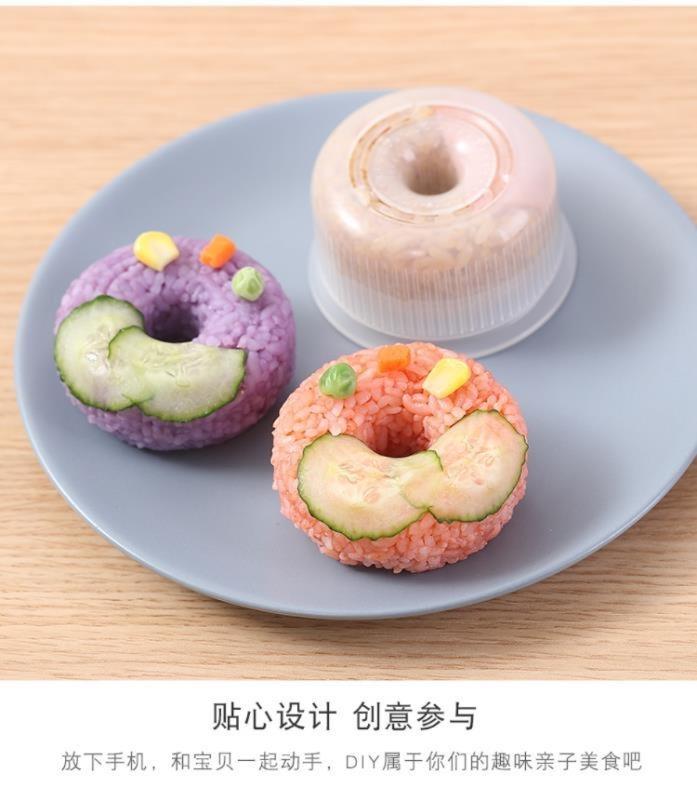 Kitchen Clear Rice Balls Press Mold Round Doughnuts Rice Balls Mold Sushis Maker Rice Balls Mold DIY Craft Baking Tool