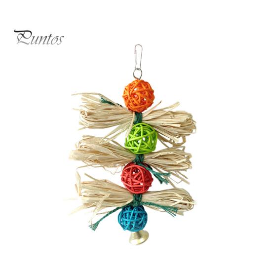 Parrot Playing Toy Bird Bite Resistant Lanyard Teeth Grinding Gnawing Healthy Parrots Macaws Supplies for Pet Cage Chewing