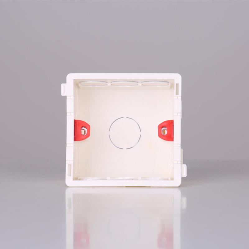 Cutie de joncțiune pătrată încastrată în gips-carton Depoguye Model 86, montată în interior, cu întrerupător de perete, potrivită pentru UE, Marea Britanie