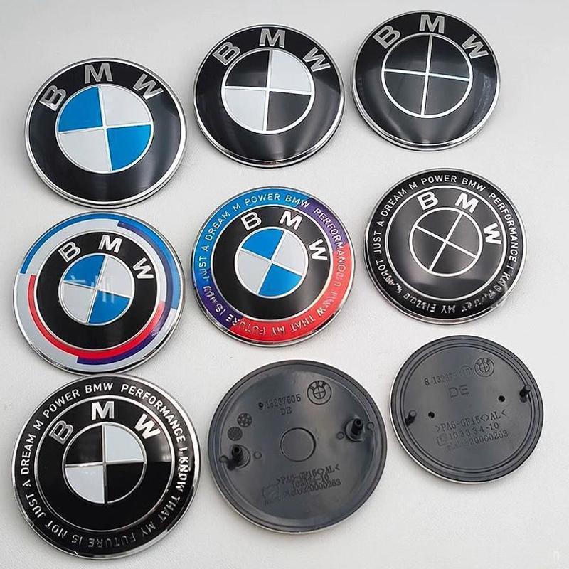 For BMW M Logo M7 M8 X2M X3M E60 M1 M2 M3 M4 M5 M6 E46 ABS 74mm 82mm Car Front Hood Emblem Trunk Rear Badge Replace Accessories CVC1