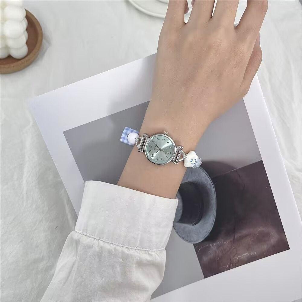 Cute Blue Series Bracelet Watch Adjustable Stars Wristwatch Timepiece Accessory Cartoon Quartz Watch Students