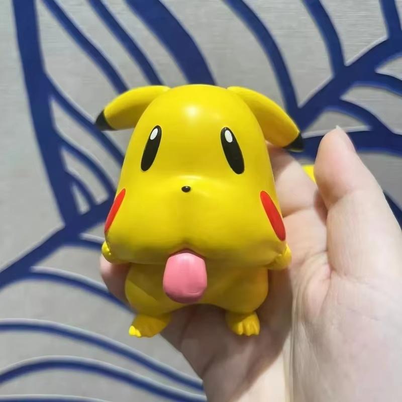 Anime 7Cm Pokemon Cubone Grimace Pikachu Figure Cartoon Cute Ornament Model Desktop Car Decoration Festival Gift Collectible