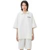 Li Ning Polo Shirts Unisex Ivory Lapel Moderate Straight Fit APLV701-1