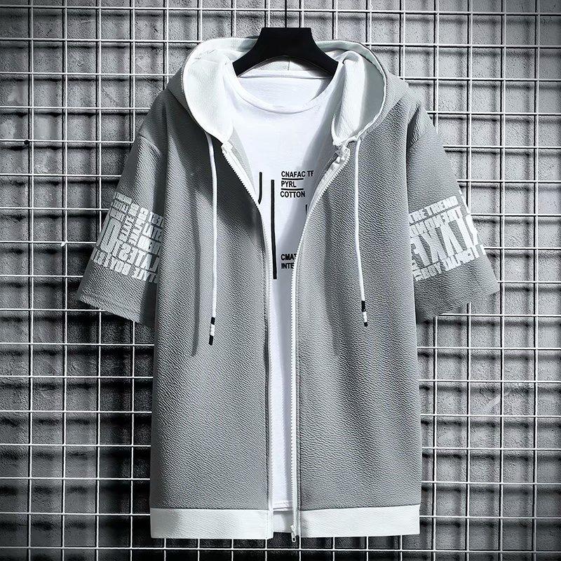 Men's Summer Casual Hooded Short-Sleeve Suit - 2023 Trendy Sportswear