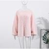 Pullover Strapless Mohair Long-sleeved Sweater Women's Solid Color Pullover Short Top Sweater A Variety of Colors To Choose From Sweaters